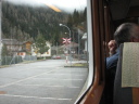 Udsigt fra Mont-Blanc Express i Schweitz